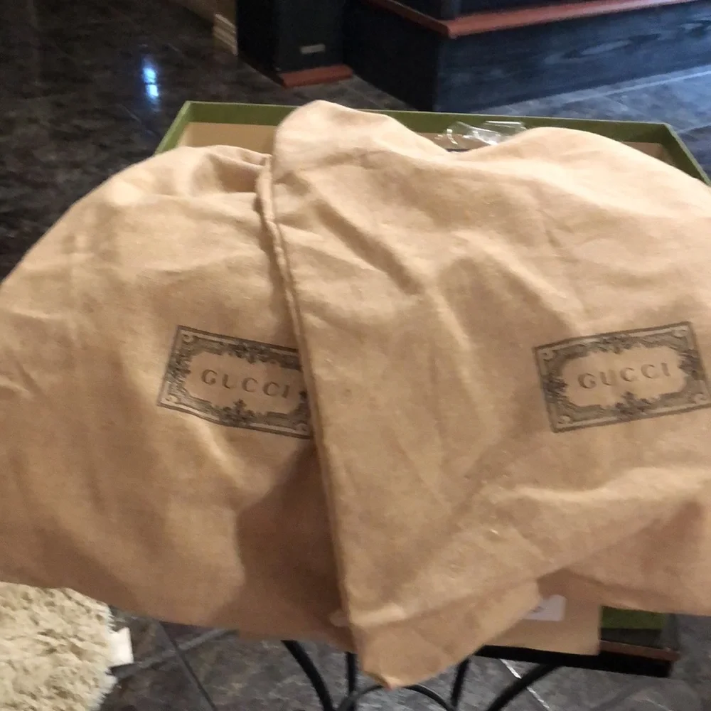 Shoe box with dust bags